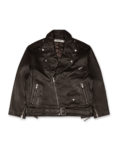 oval square Fringe Leather Biker | Rezet Store