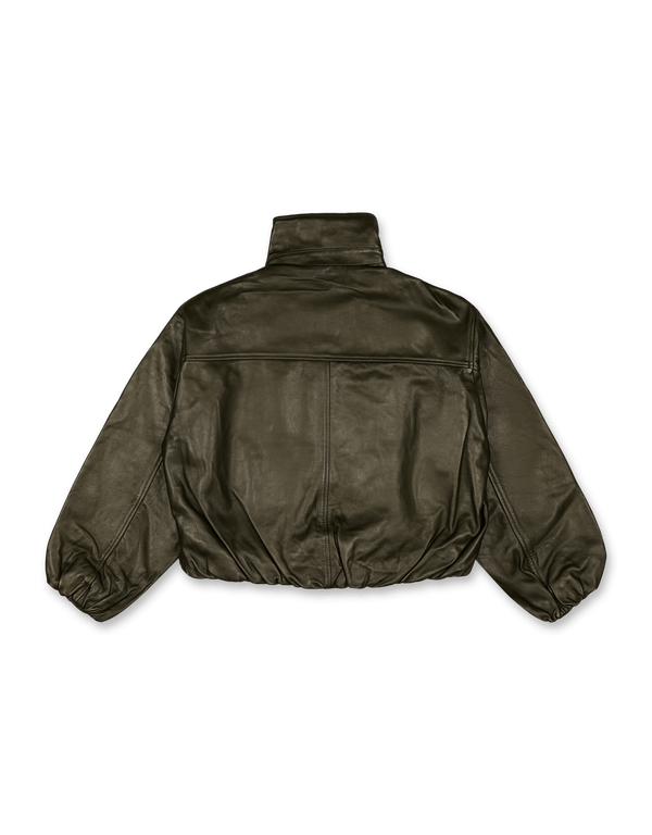 oval square Lenny Leather Jacket | Rezet Store