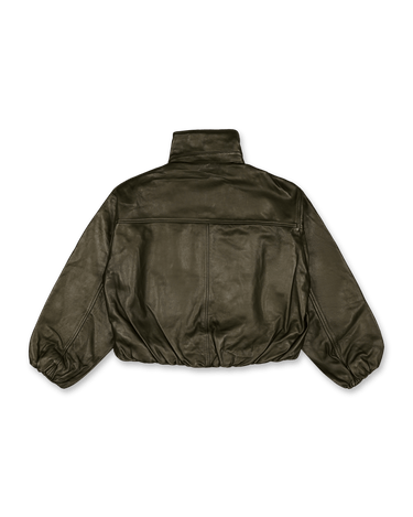 oval square Lenny Leather Jacket | Rezet Store