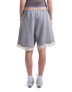 Lace Bermuda Sweatshorts