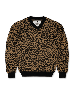 Leopard V Neck Sweater