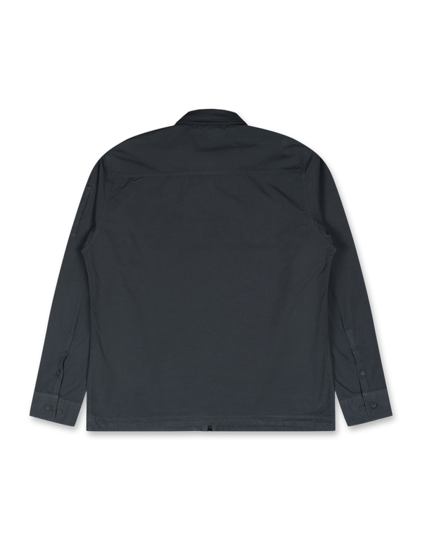 Organic Gabardine Zipped Lens Overshirt