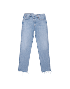 Criss Cross Straight Jeans