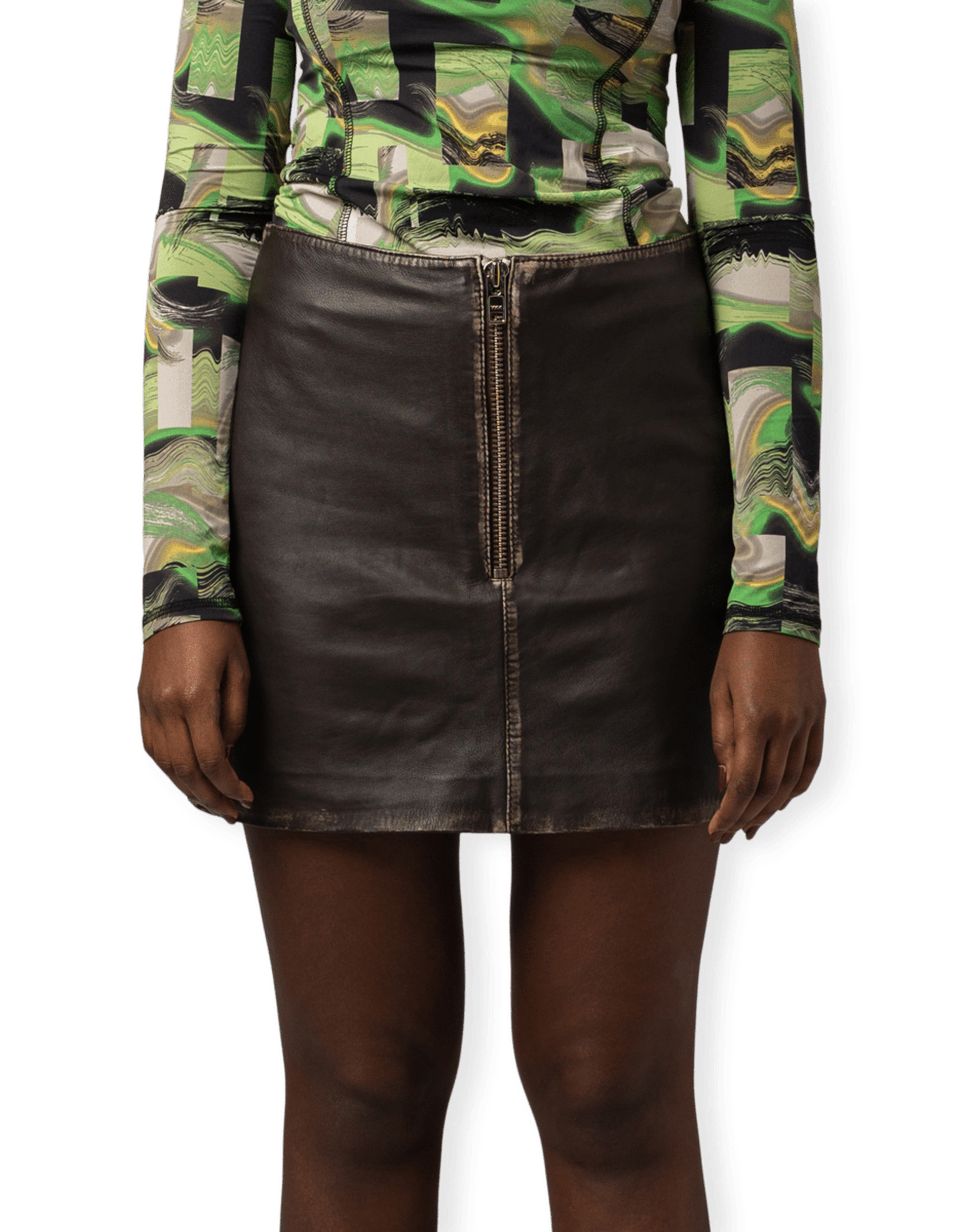 Rocker Leather Skirt