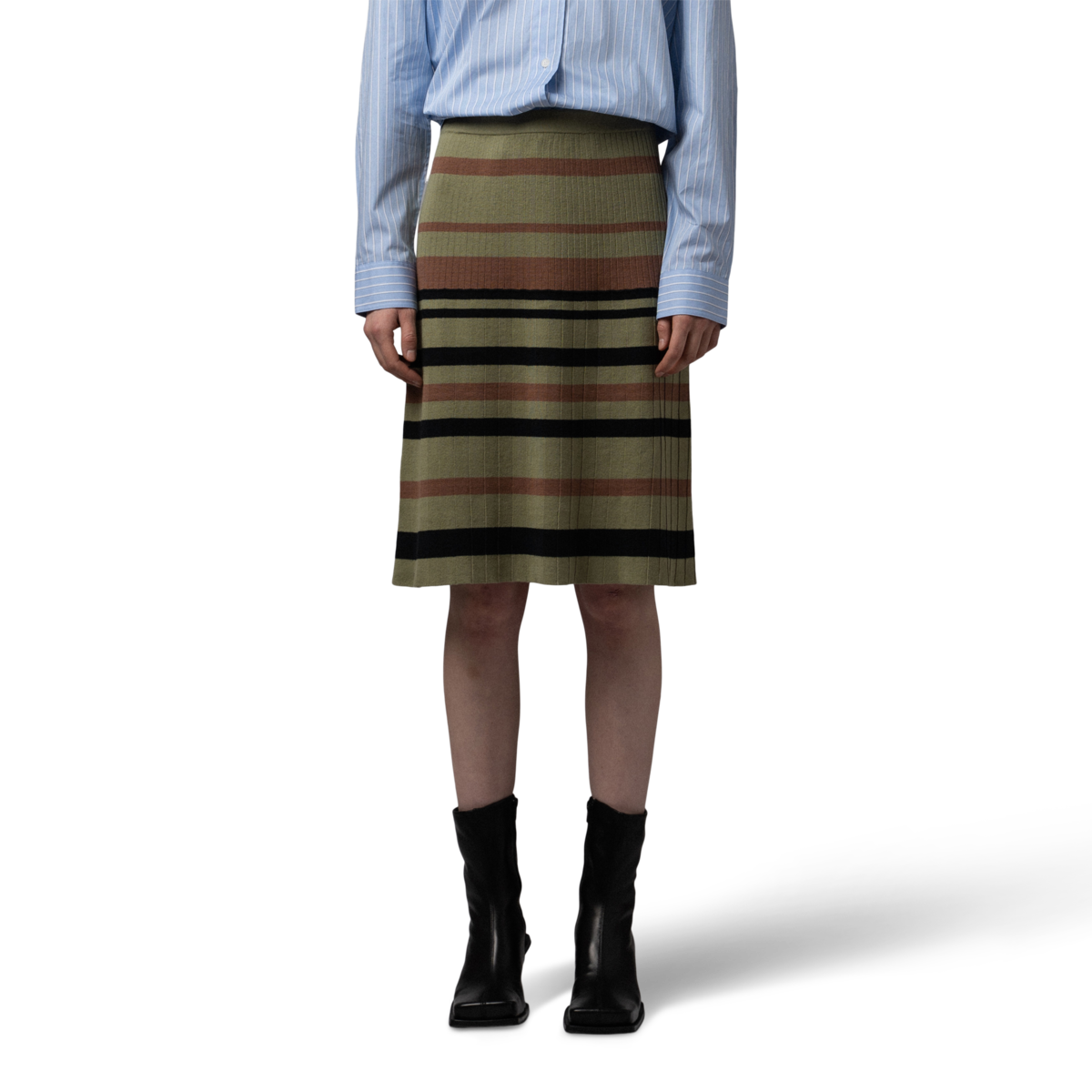 Striped Knit Skirt