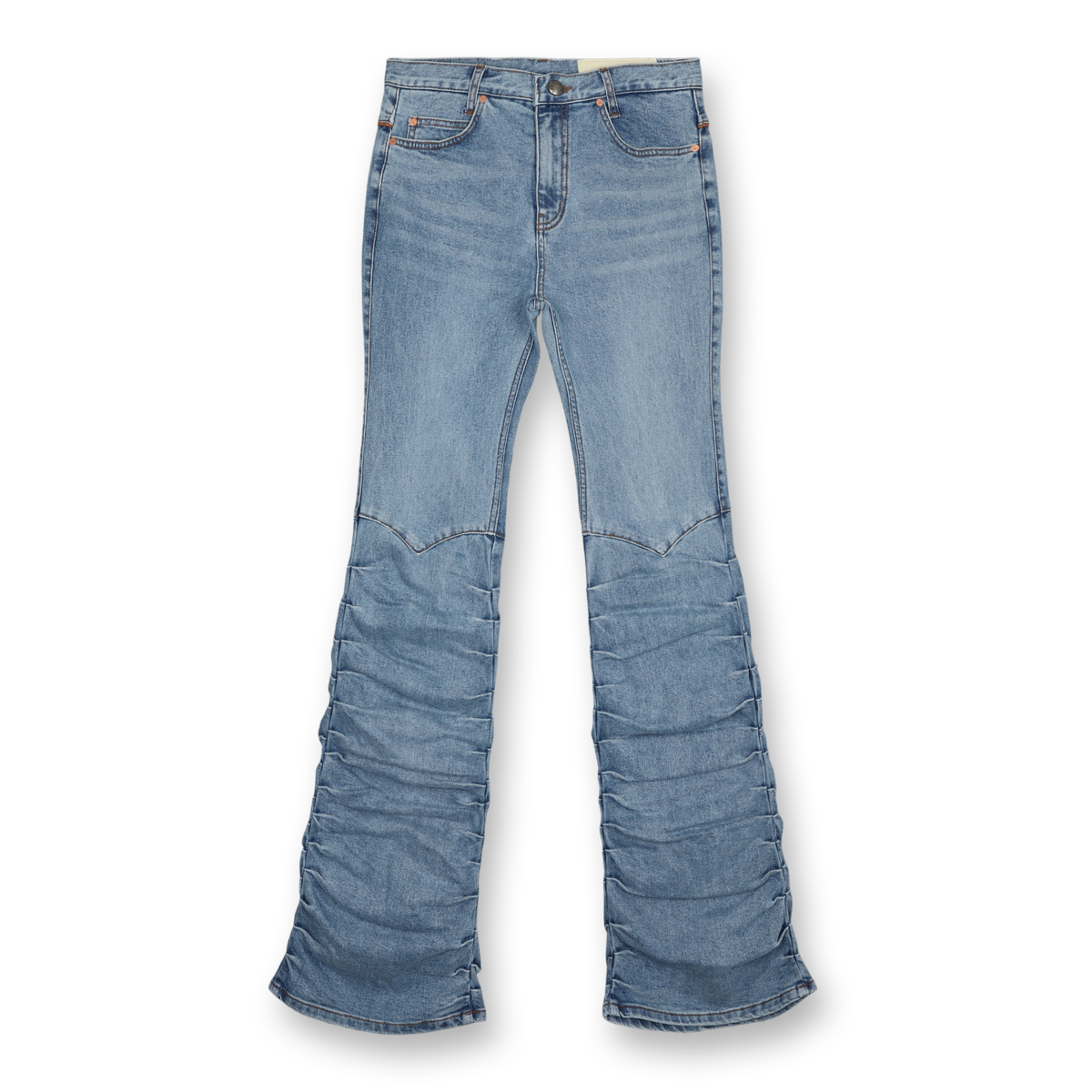 Martina Western Boots Wrinkle Jeans