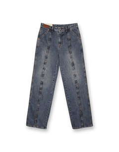 Woven Wave Wide Leg Jeans