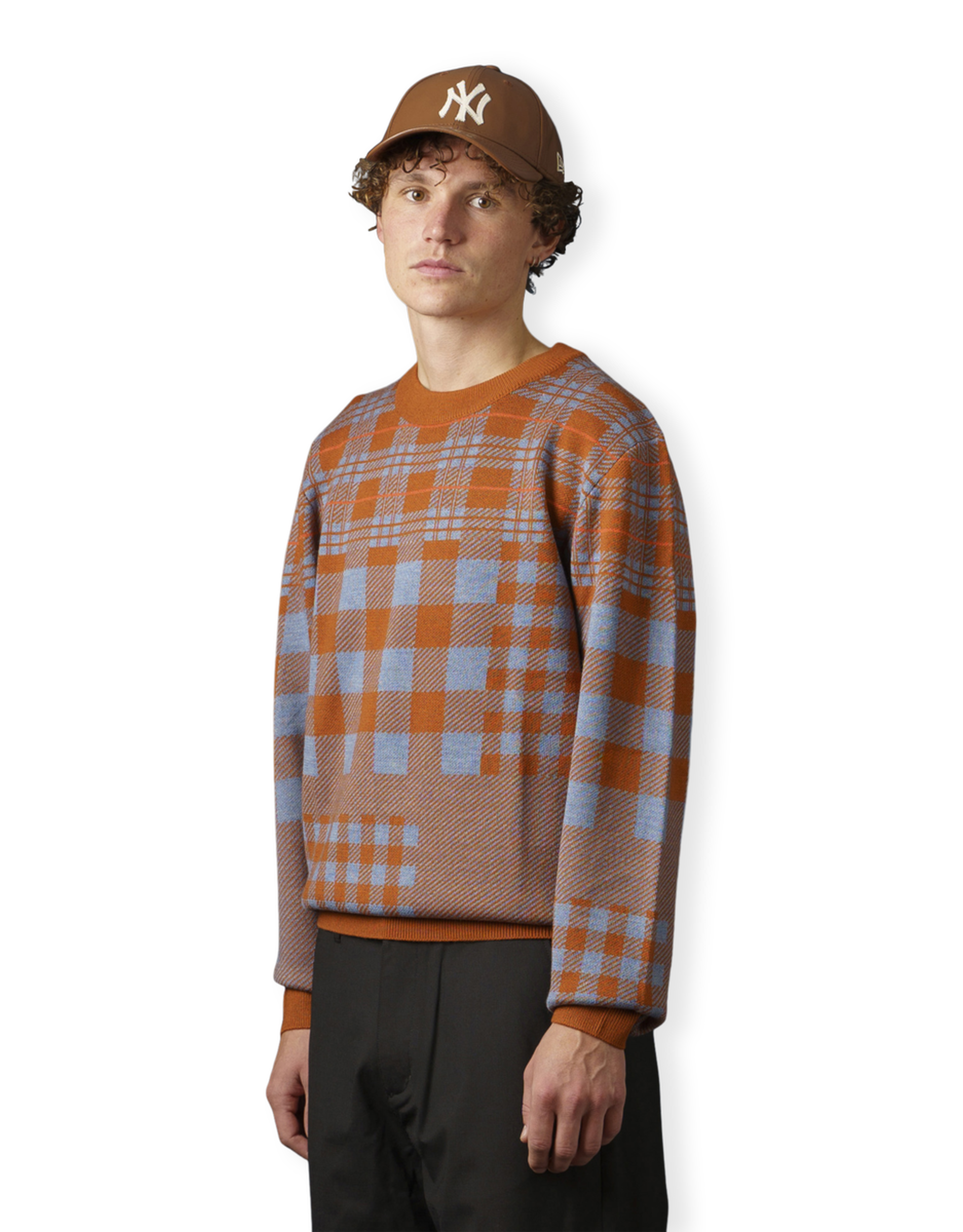Checked Jaquard Sweater