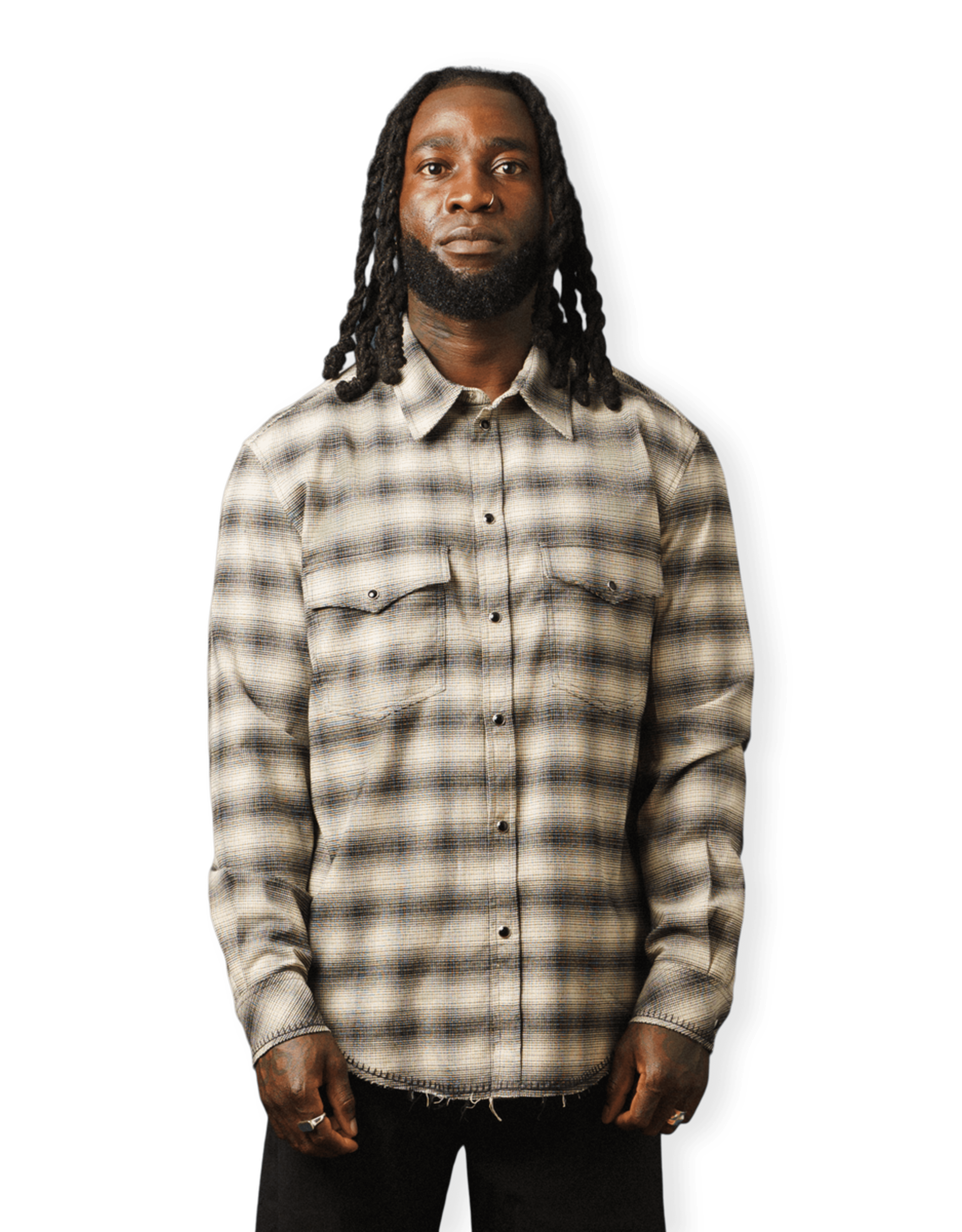 Western Ombrer Flannel Check Shirt