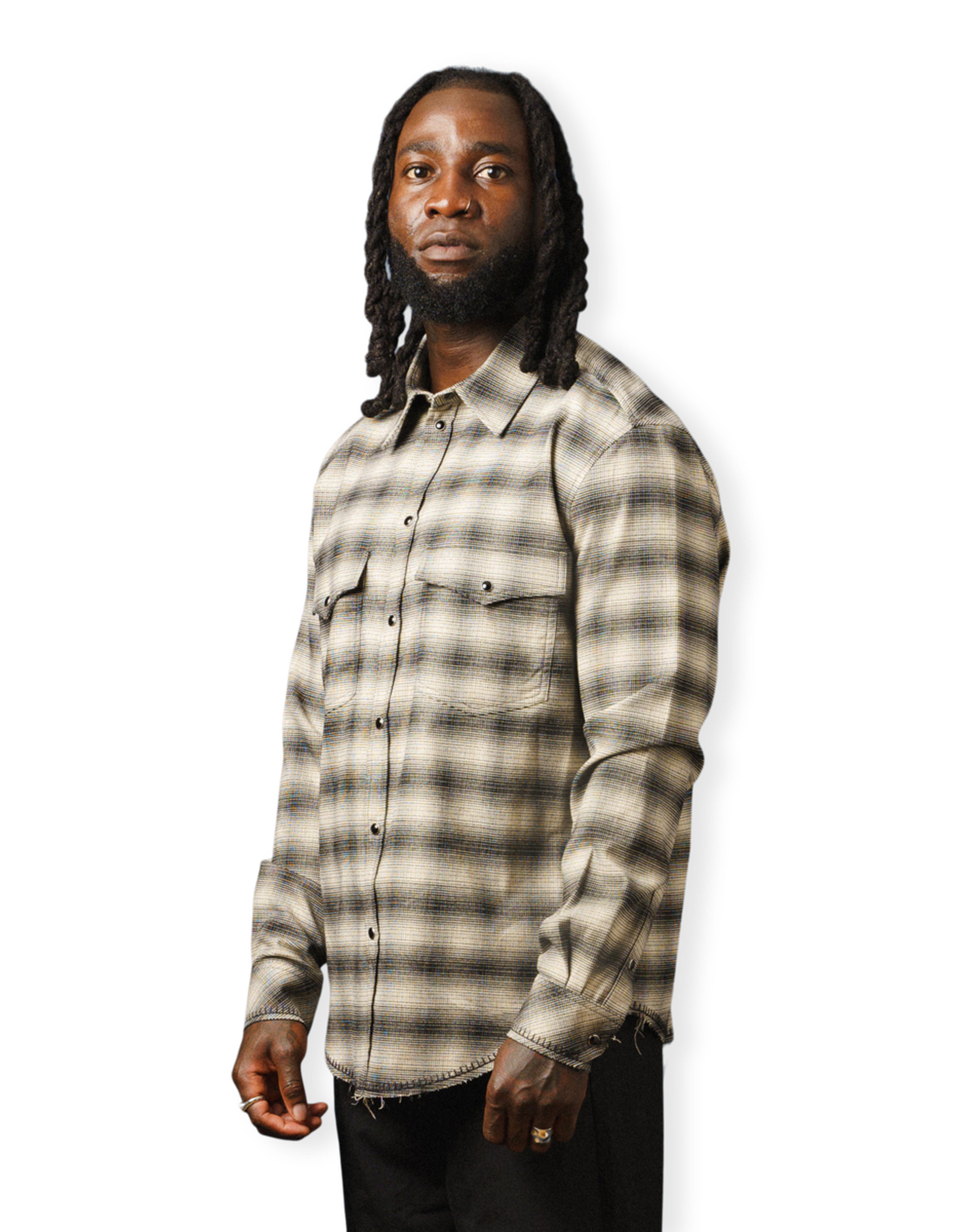 Western Ombrer Flannel Check Shirt