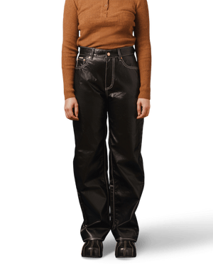 W' Benz Vegan Leather Pants