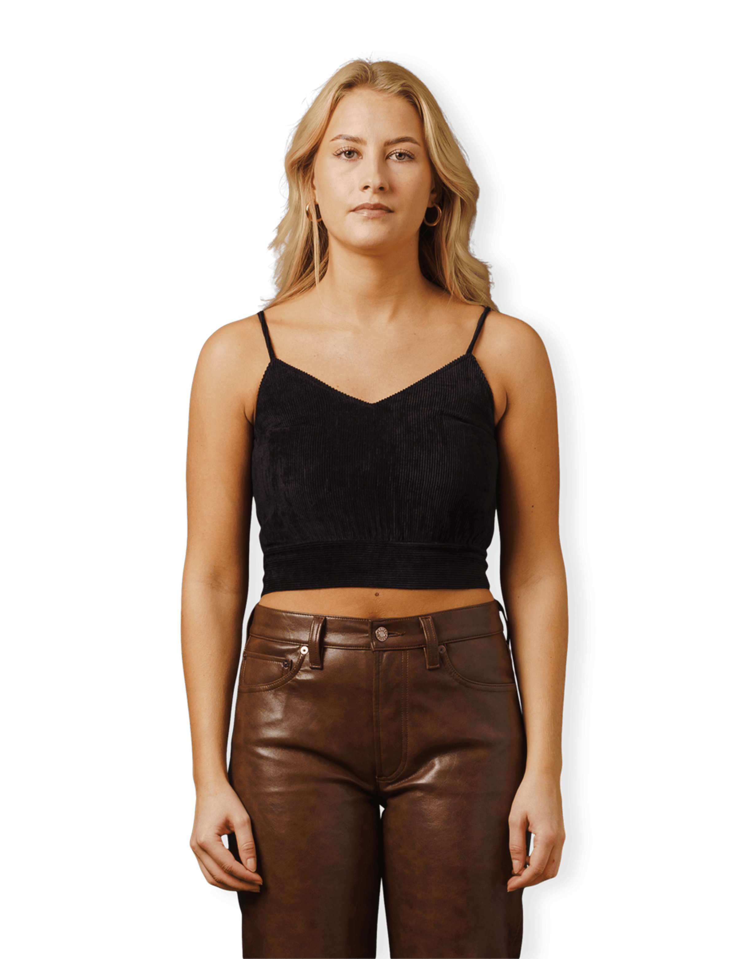 Raviera Velvet Corduroy Sleeveless Top