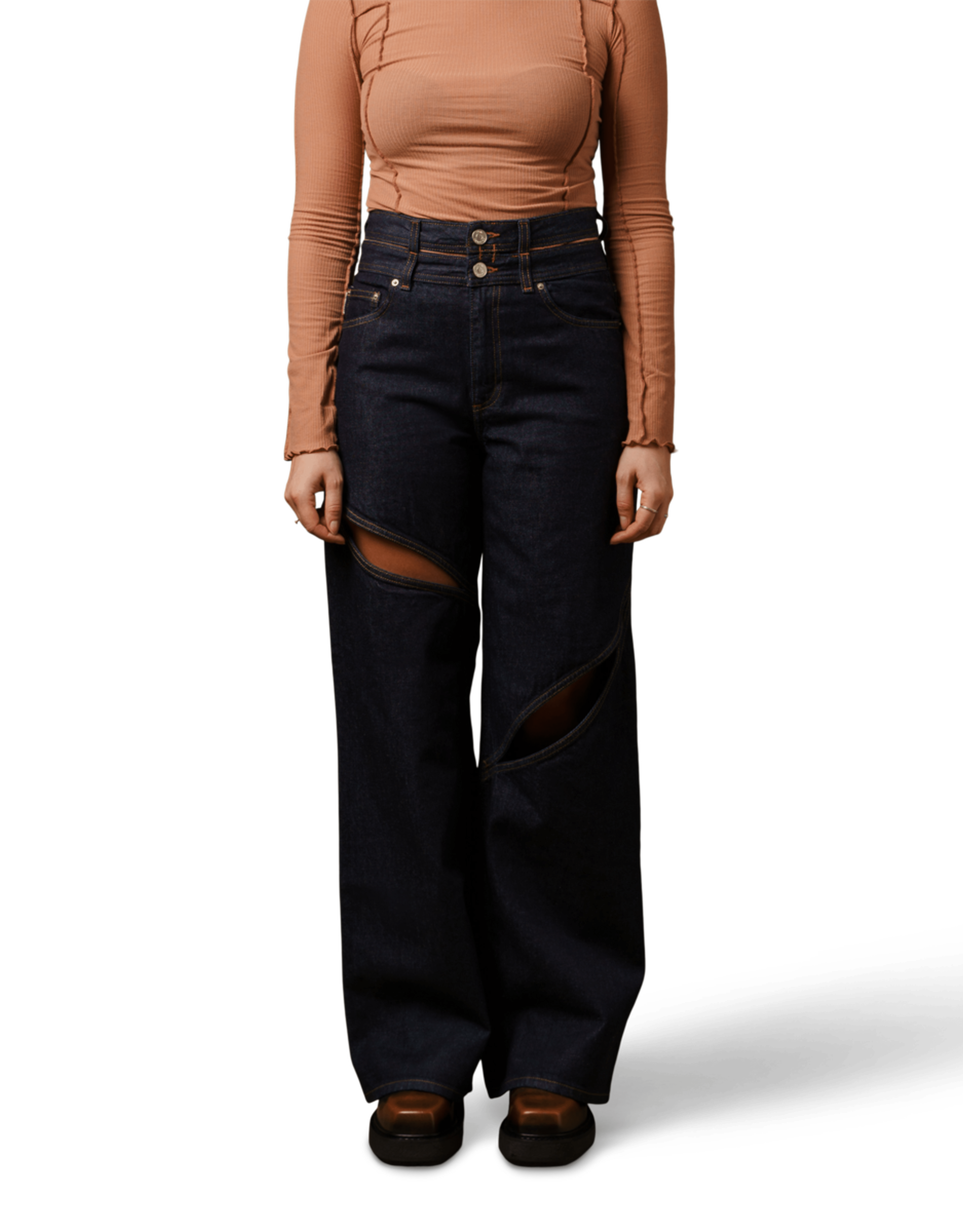 Kiri Double Waistband Jeans