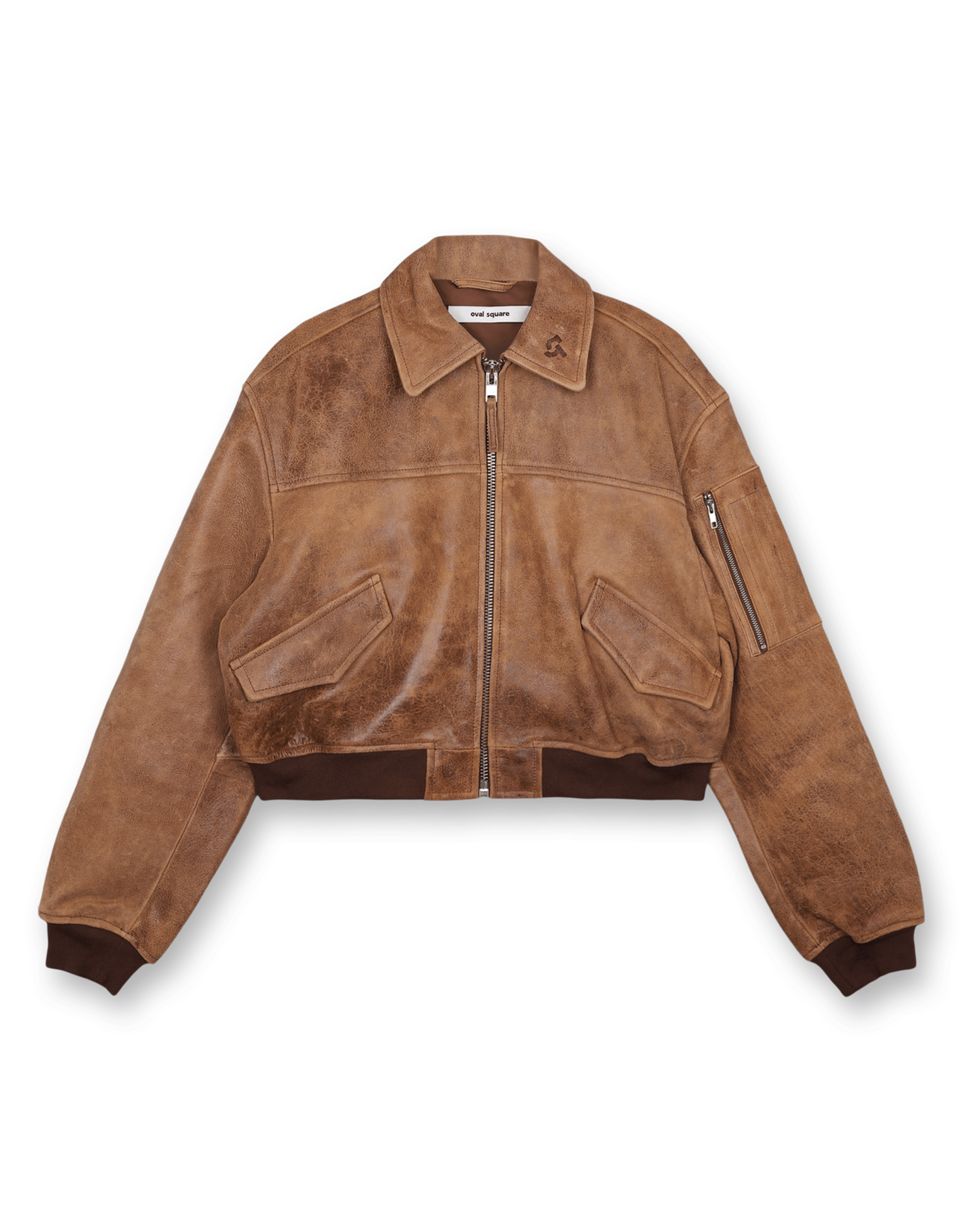 Rocky Leather Bomber Jacket