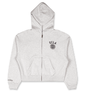 Sporty & Rich UCLA Crest Cropped Zip Hoodie | Rezet Store