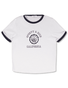 Sporty & Rich California Emblem Ringer T-Shirt - Rezetstore