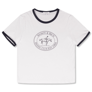 Sporty & Rich Riding Club Ringer T-Shirt | Rezet Store
