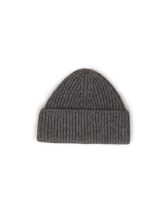 Cashmere Ribbed Beanie