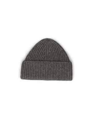 Cashmere Ribbed Beanie