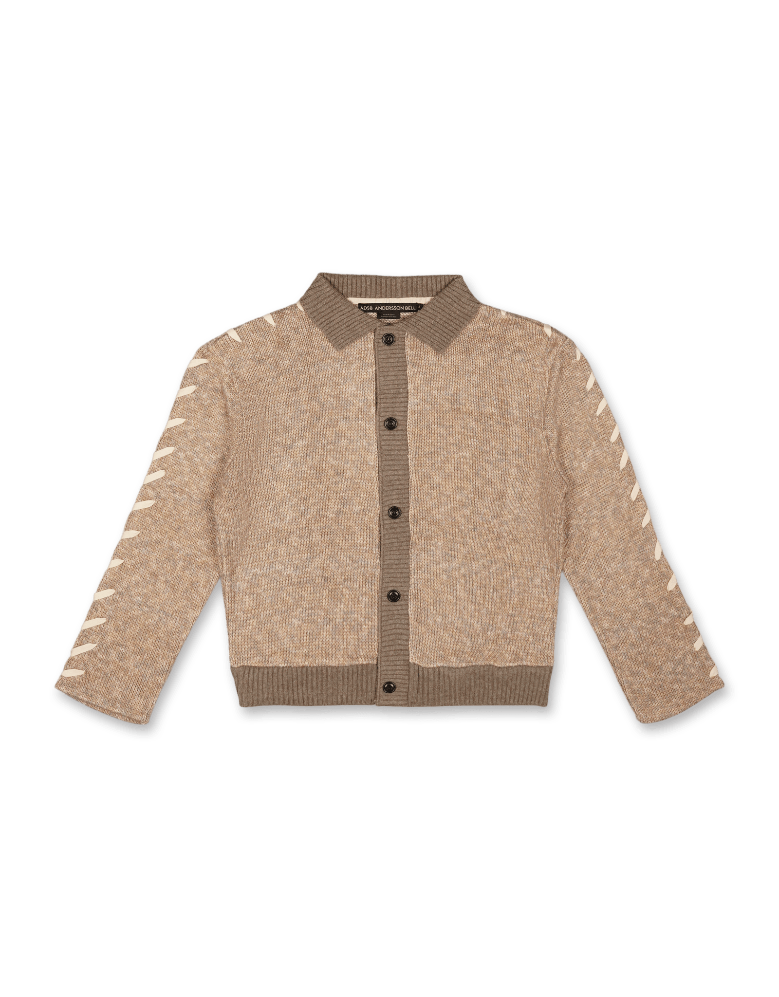 Unbleached Lace Up Cardigan