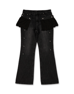 Andersson Bell Flower Lace Attached Bootcut Jeans - Rezetstore