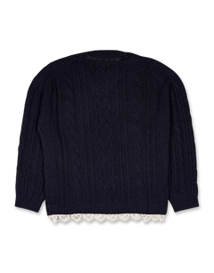 Andersson Bell Lace Chunky V - Neck Knit - Rezetstore