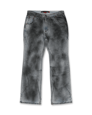 Andersson Bell Dirty Spray Washed Wide Leg Jeans | Rezet Store