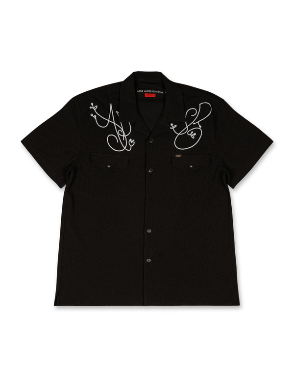 Andersson Bell Black Adsb Chain Embroidery Shirts | Rezet Store