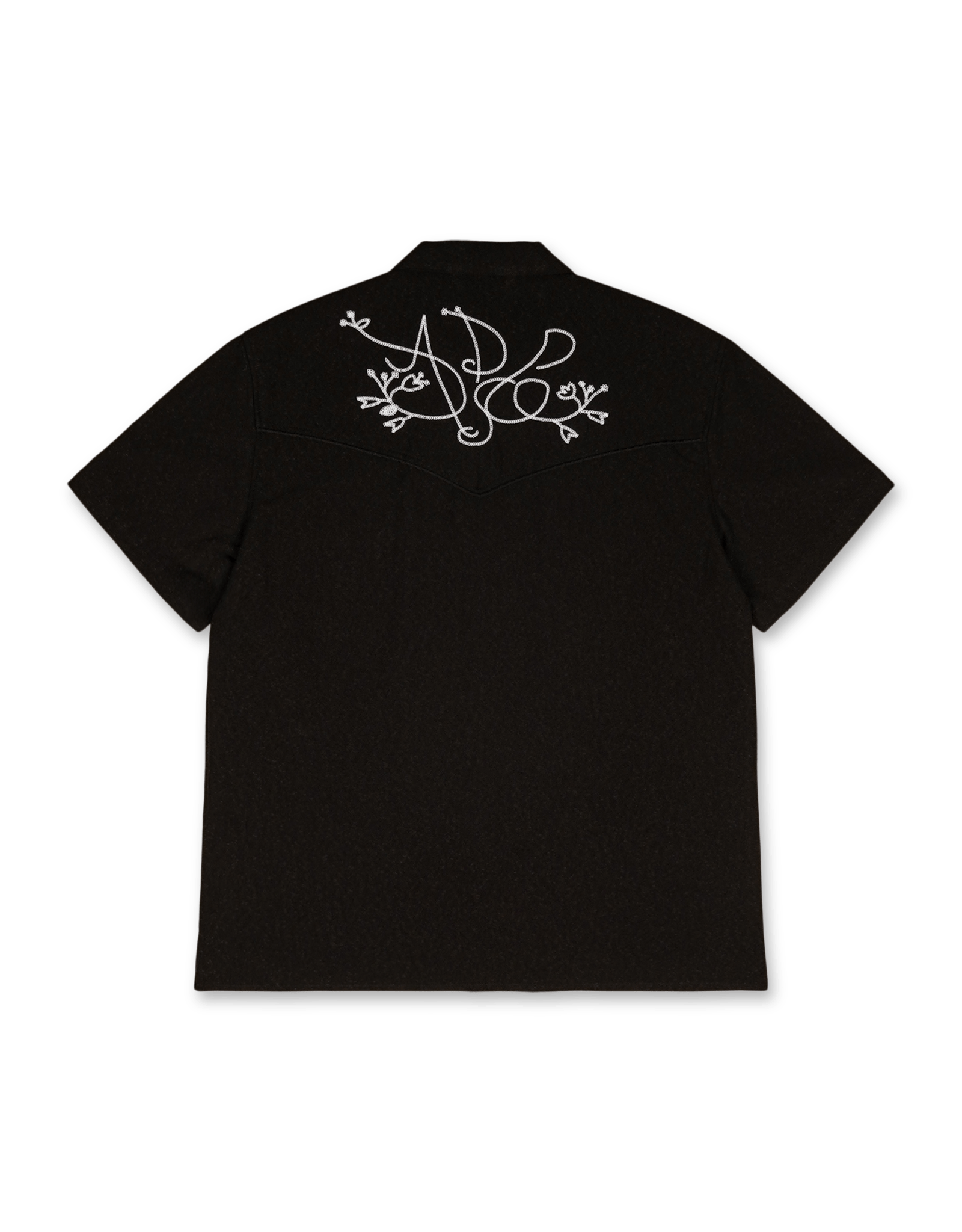 Black Adsb Chain Embroidery Shirts