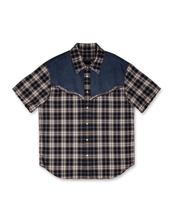 Andersson Bell Denim & Check Raw - Cut Shirts | Rezet Store
