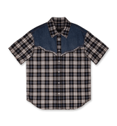 Andersson Bell Denim & Check Raw - Cut Shirts | Rezet Store