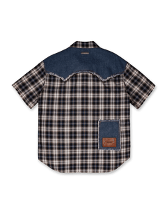 Andersson Bell Denim & Check Raw - Cut Shirts | Rezet Store