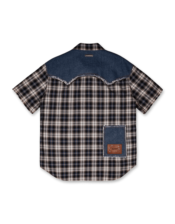 Andersson Bell Denim & Check Raw - Cut Shirts | Rezet Store