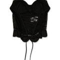 Andersson Bell Stripe Combo Logo Lace Corset Top | Rezet Store
