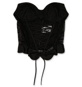 Andersson Bell Stripe Combo Logo Lace Corset Top | Rezet Store