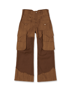 Herringbone Sheer Cargo Pants