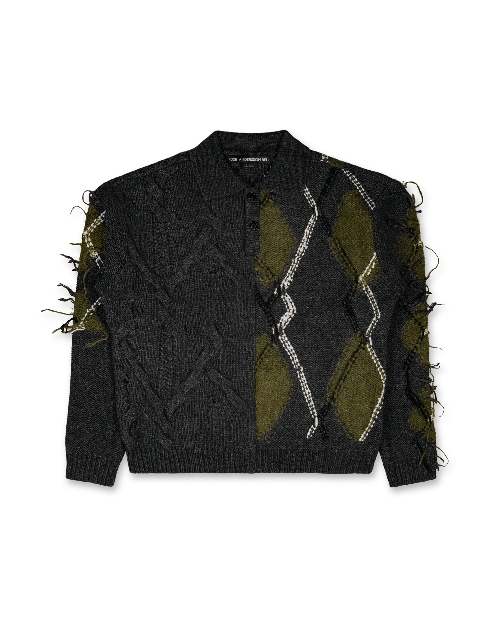 Andersson Bell Argyle Fisherman Polo Sweater | Rezet Store