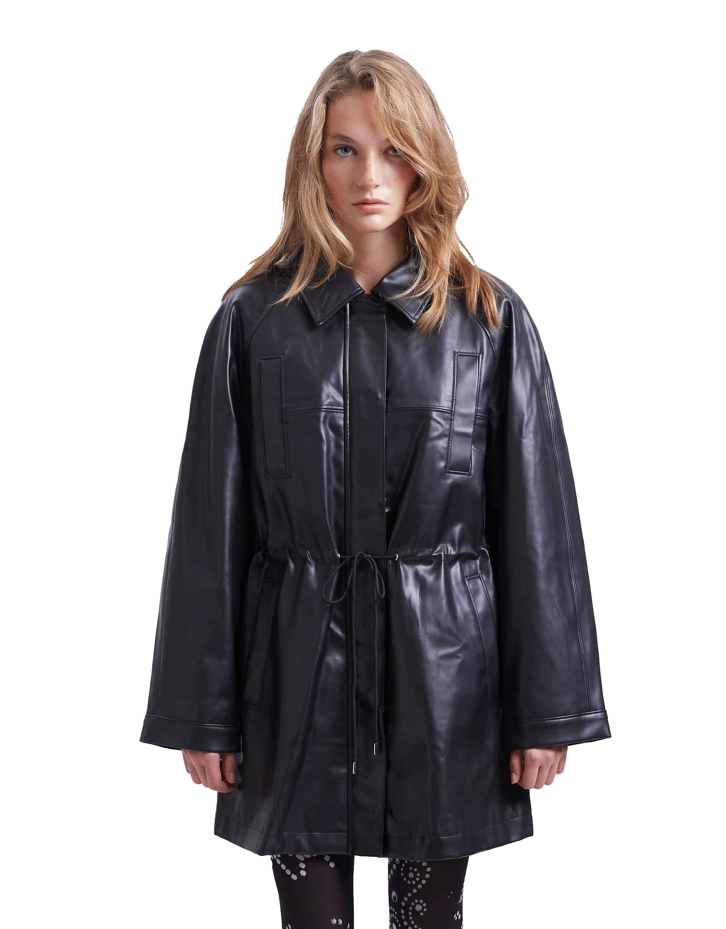 Eco Leather String Jacket