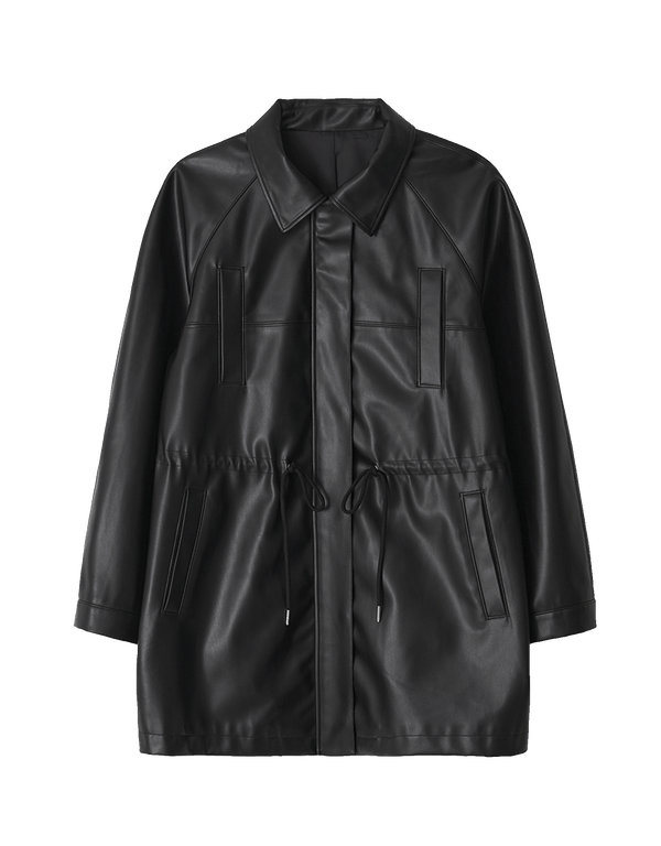 Eco Leather String Jacket