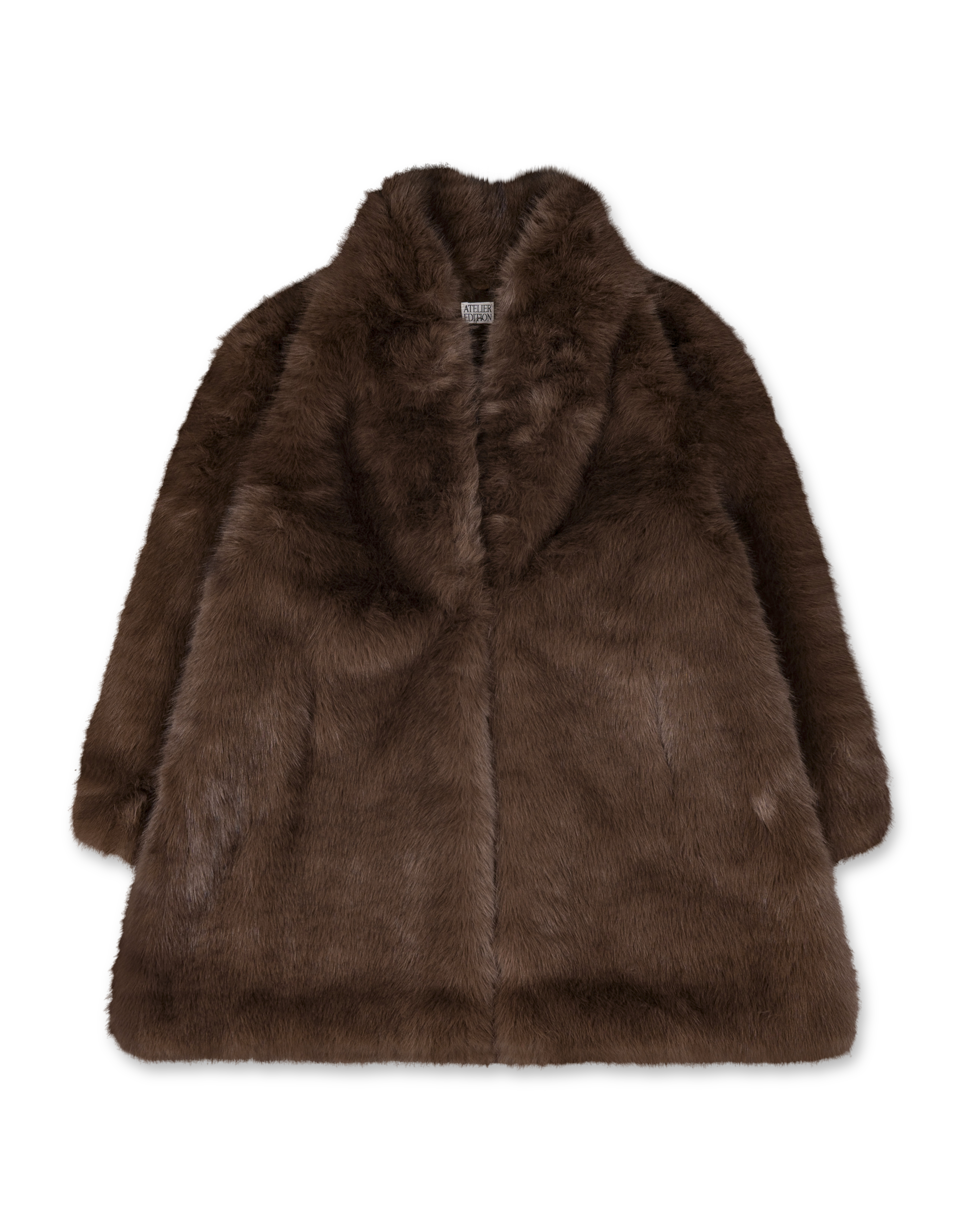 High Neck Fur Coat