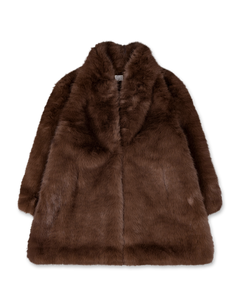 High Neck Fur Coat