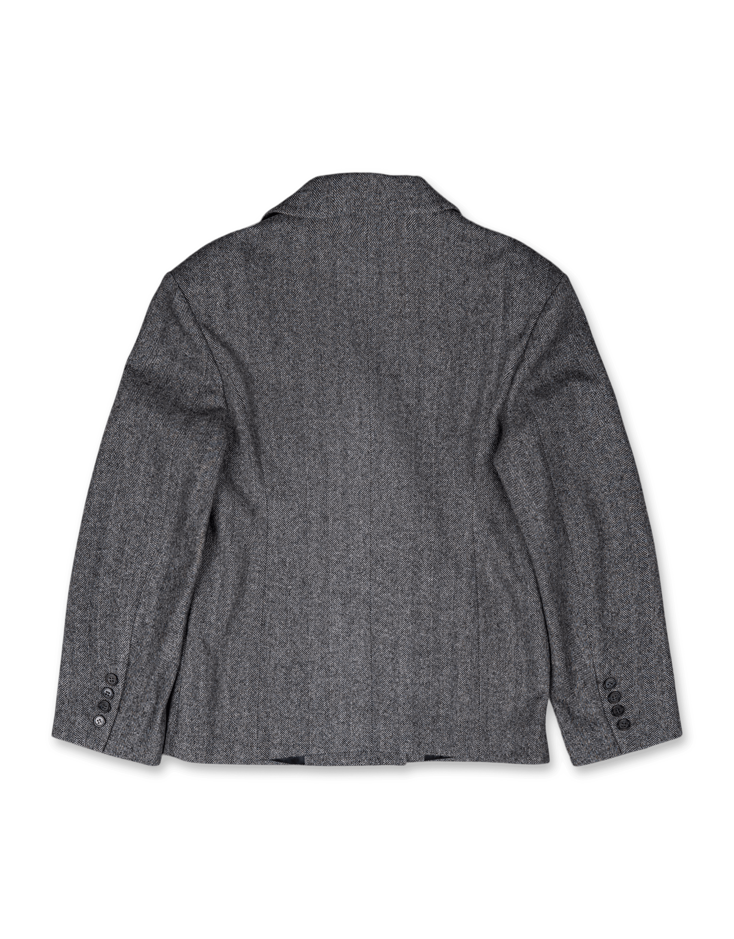 Herringbone Hidden Button Jacket