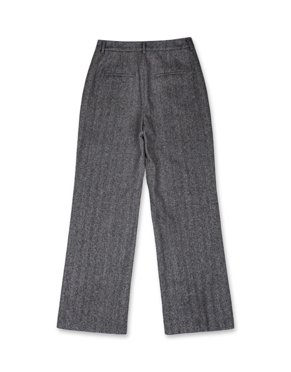 Herringbone Bootcut Pants
