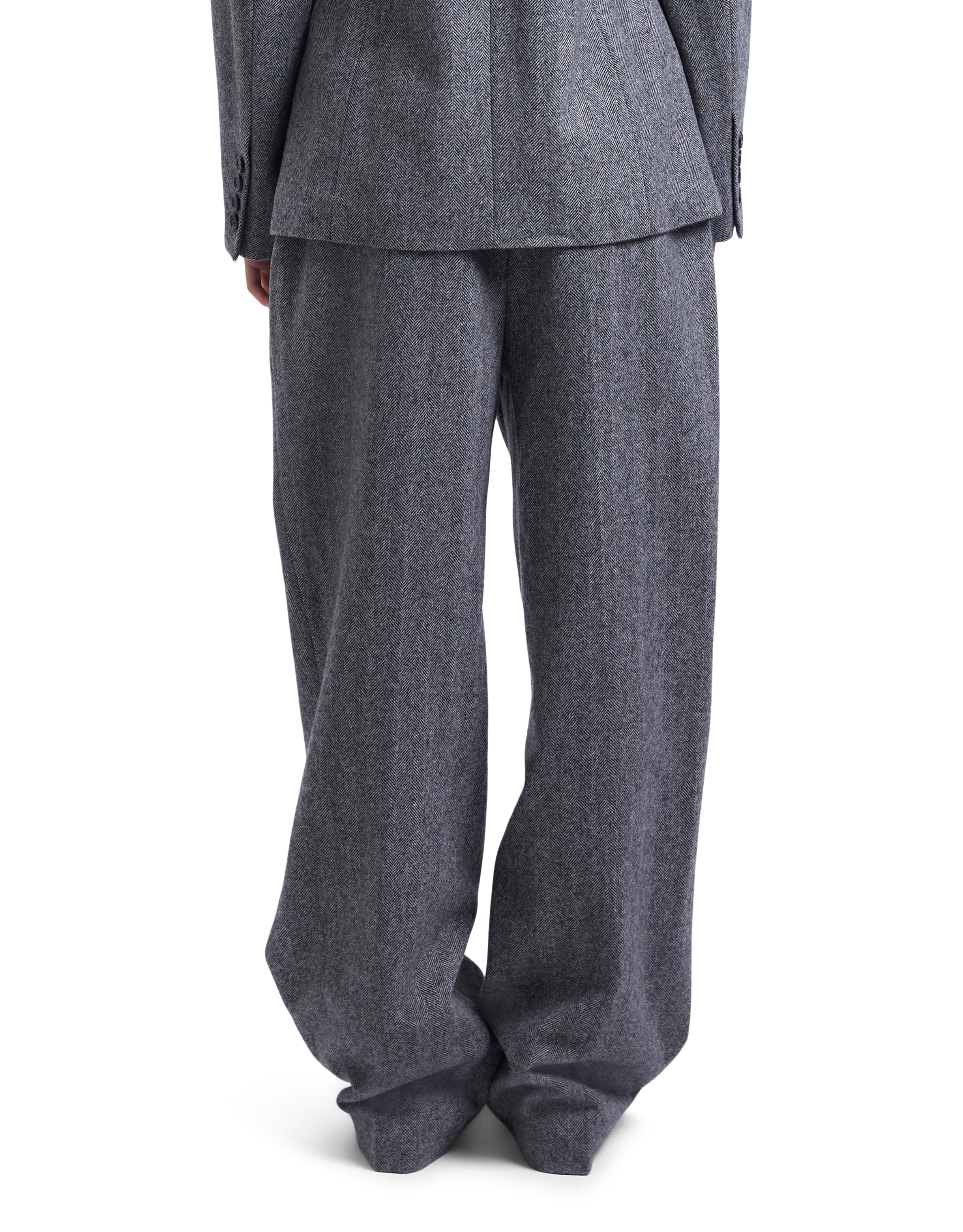 Herringbone Bootcut Pants