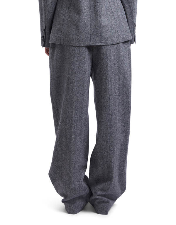 Herringbone Bootcut Pants