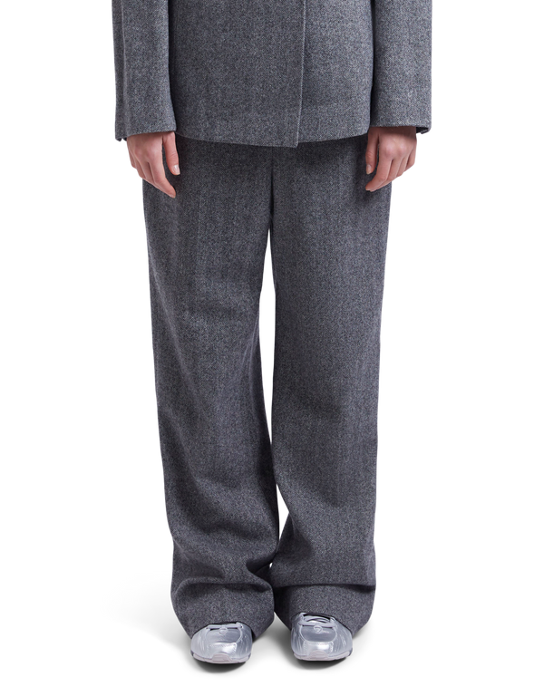 Herringbone Bootcut Pants