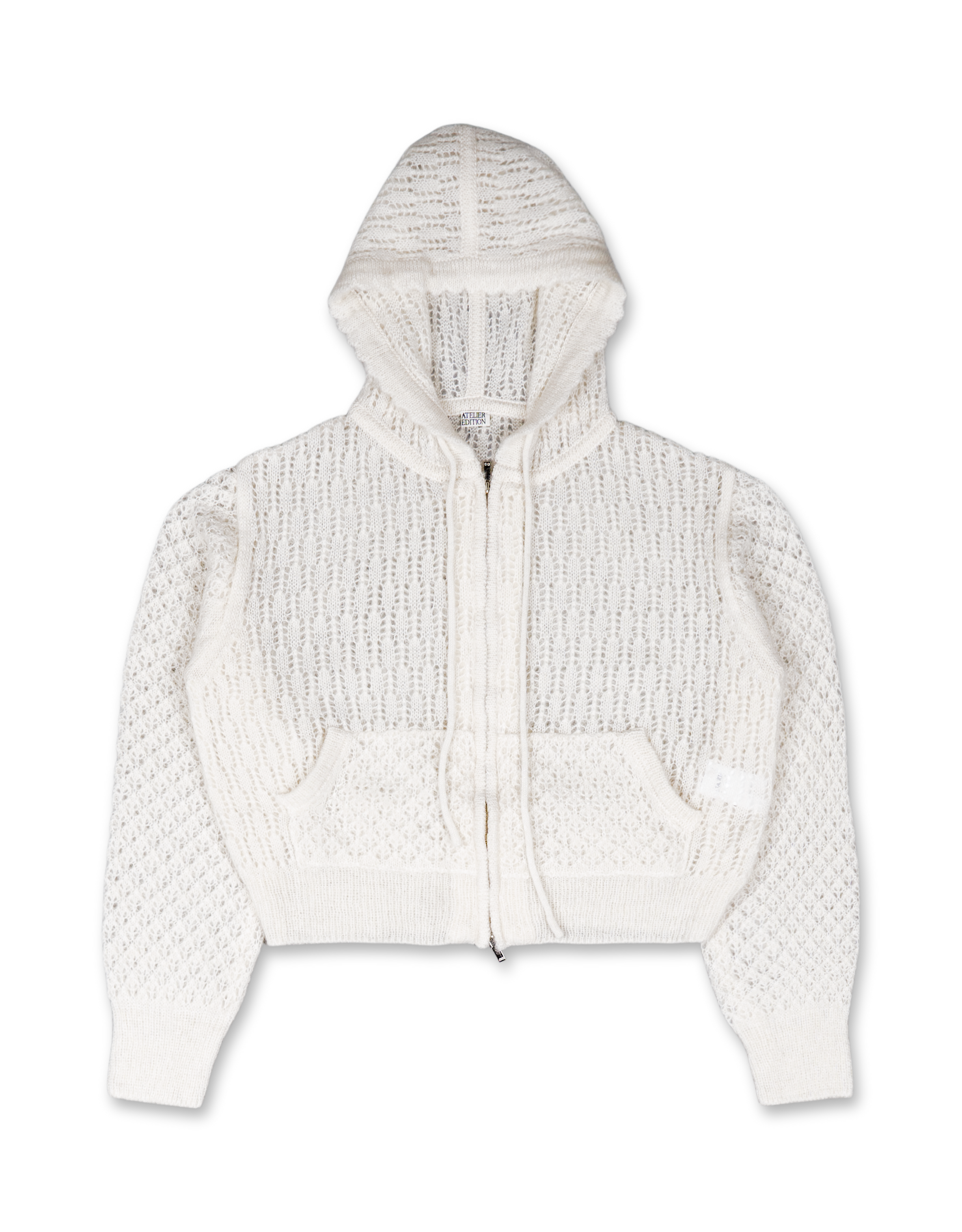 Mohair Hooded Cardigan