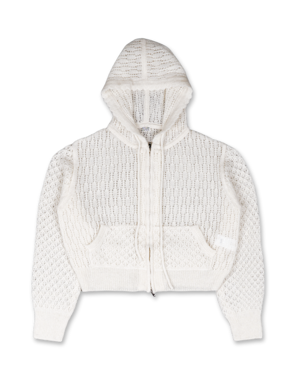 Mohair Hooded Cardigan