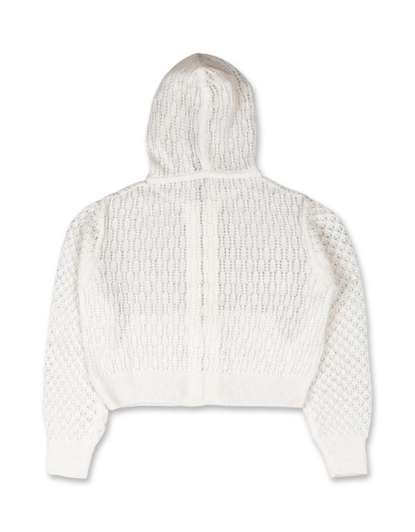 Mohair Hooded Cardigan