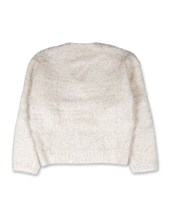 Wool Boucle V-Nect Knit